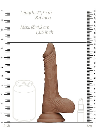 REALROCK 8IN DONG TAN W/ TESTICLES
