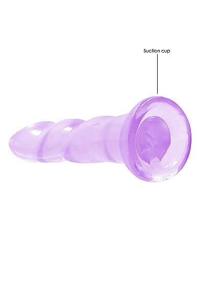 REALROCK NON REALISTIC DILDO W SUCTION CUP 7IN PURPLE