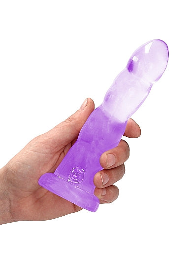 REALROCK NON REALISTIC DILDO W SUCTION CUP 7IN PURPLE