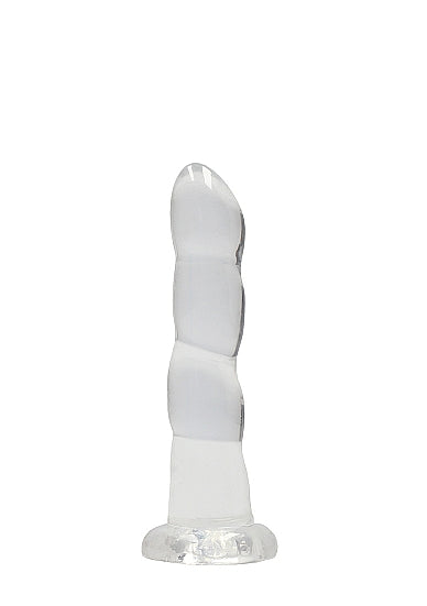 REALROCK NON REALISTIC DILDO W SUCTION CUP 7IN TRANSPARENT