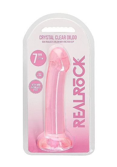 REALROCK NON REALISTIC DILDO W SUCTION CUP 6.7IN PINK