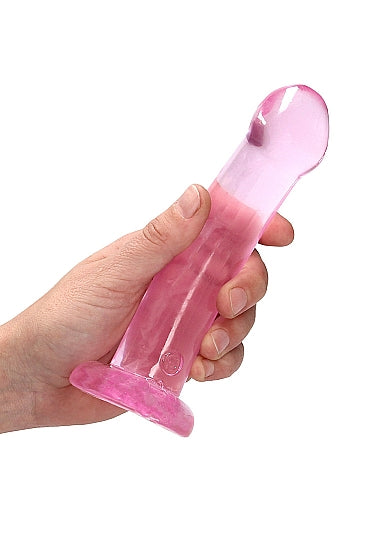 REALROCK NON REALISTIC DILDO W SUCTION CUP 6.7IN PINK
