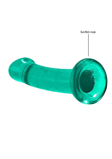 REALROCK NON REALISTIC DILDO W SUCTION CUP 6.7IN TURQUOISE