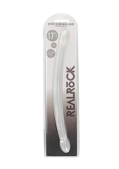 REALROCK NON REALISTIC DOUBLE DONG 17IN TRANSPARENT