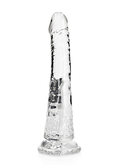 REALROCK SLIM DILDO 7IN TRANSPARENT