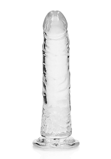 REALROCK SLIM DILDO 7IN TRANSPARENT