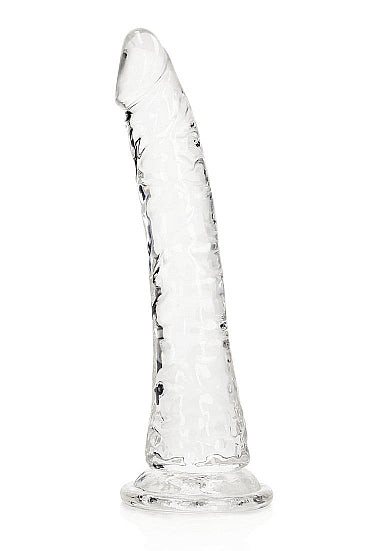 REALROCK SLIM DILDO 7IN TRANSPARENT