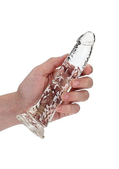 REALROCK SLIM DILDO 7IN TRANSPARENT