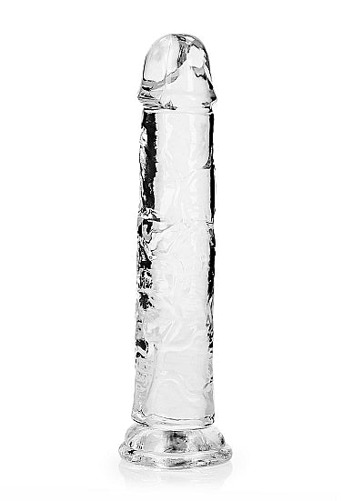 REALROCK STRAIGHT REALISTIC 8 IN DILDO TRANSPARENT