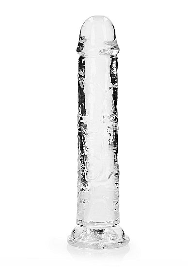 REALROCK STRAIGHT REALISTIC 9 IN DILDO TRANSPARENT
