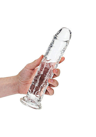 REALROCK STRAIGHT REALISTIC 9 IN DILDO TRANSPARENT