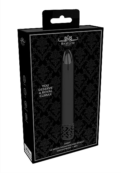 ROYAL GEMS SHINY POWERFUL VIBE RECHARGEABLE GUNMETAL