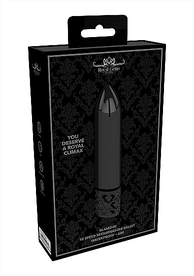ROYAL GEMS GLAMOR POWERFUL BULLET RECHARGEABLE GUNMETAL