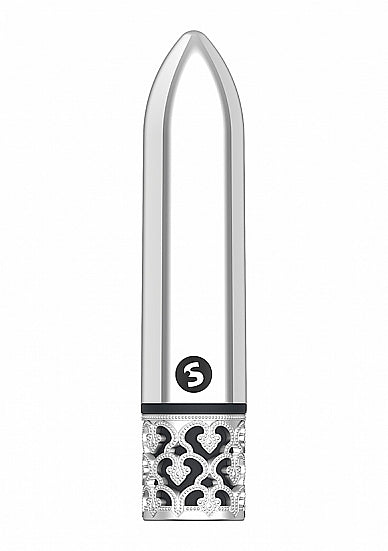 ROYAL GEMS GLAMOR POWERFUL BULLET RECHARGEABLE SILVER