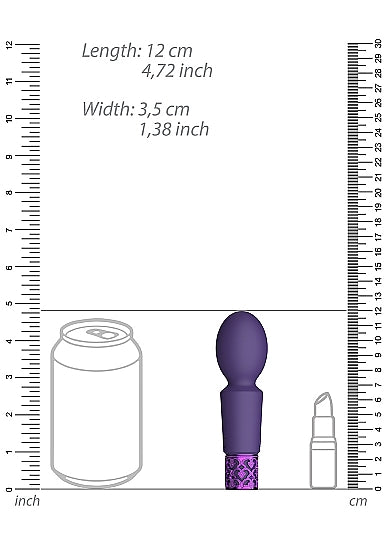 ROYAL GEMS BRILLIANT PURPLE RECHARGEABLE SILICONE BULLET