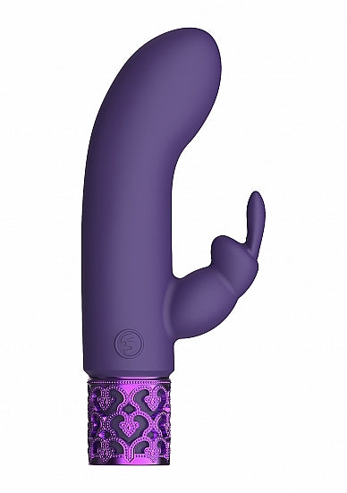ROYAL GEMS DAZZLING PURPLE RECHARGEABLE SILICONE BULLET