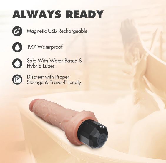 DR. SKIN DR. WEBBER REALISTIC VIBRATING 9.75IN BEIGE
