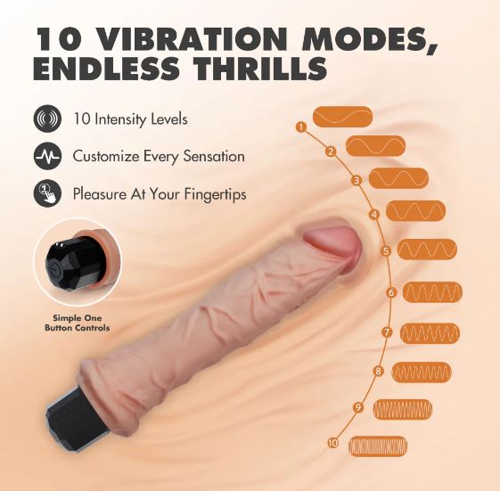 DR. SKIN DR. WEBBER REALISTIC VIBRATING 9.75IN BEIGE