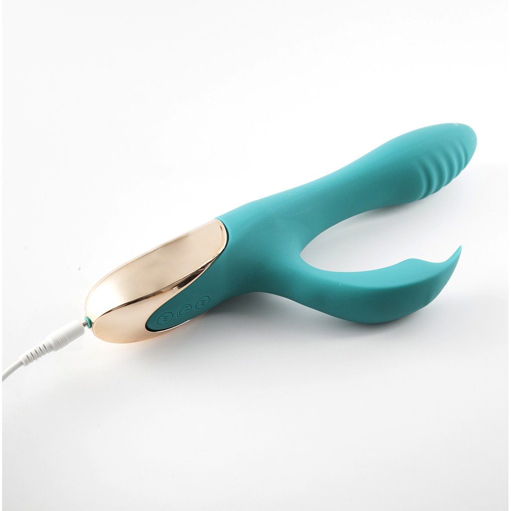 SKYLER SILICONE BENDABLE TEAL RABBIT
