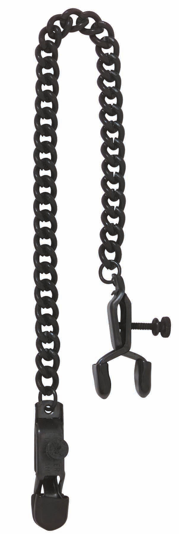 OPEN WIDE BLACKLINE CLAMP W/ LINK CHAIN