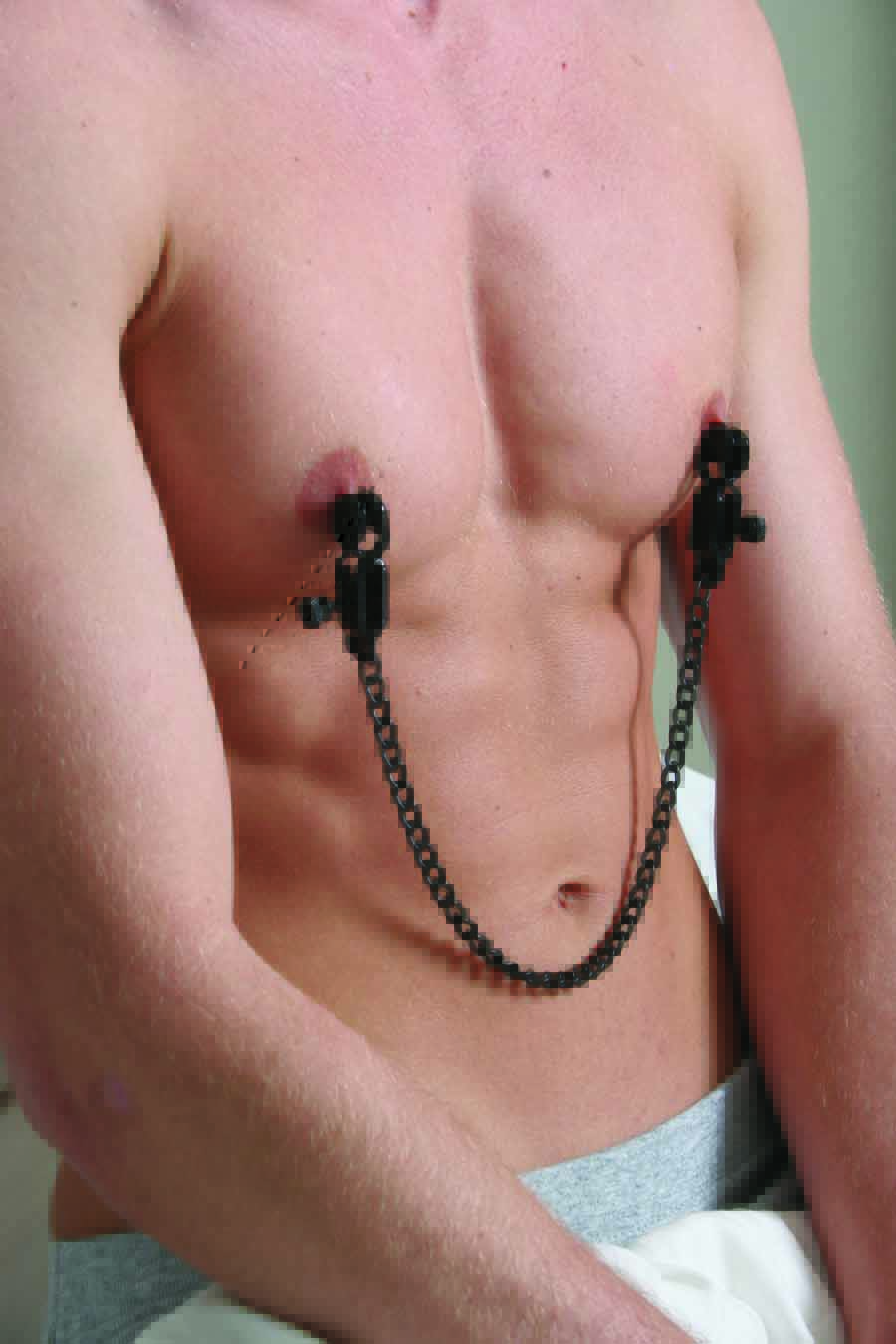 OPEN WIDE BLACKLINE CLAMP W/ LINK CHAIN