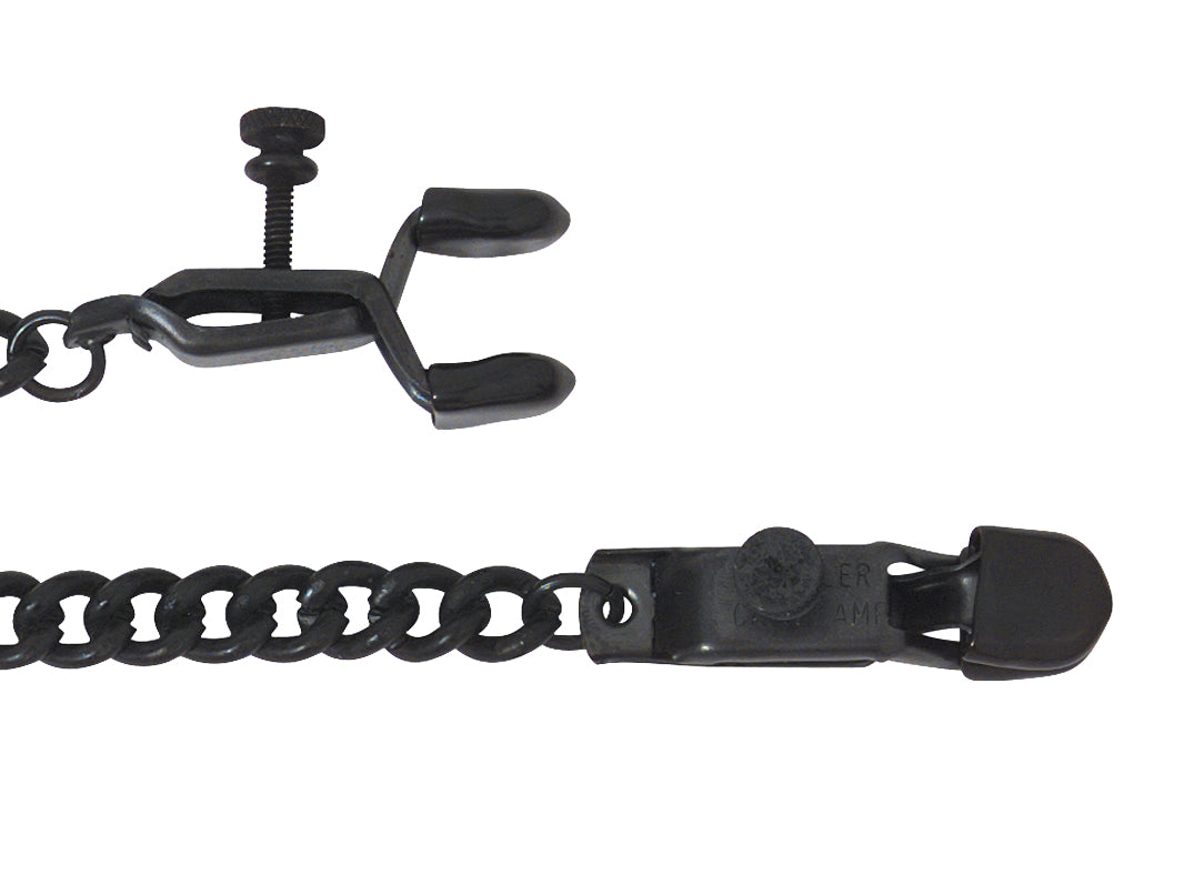 OPEN WIDE BLACKLINE CLAMP W/ LINK CHAIN