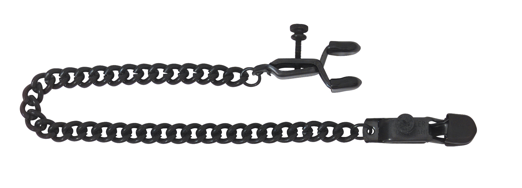OPEN WIDE BLACKLINE CLAMP W/ LINK CHAIN