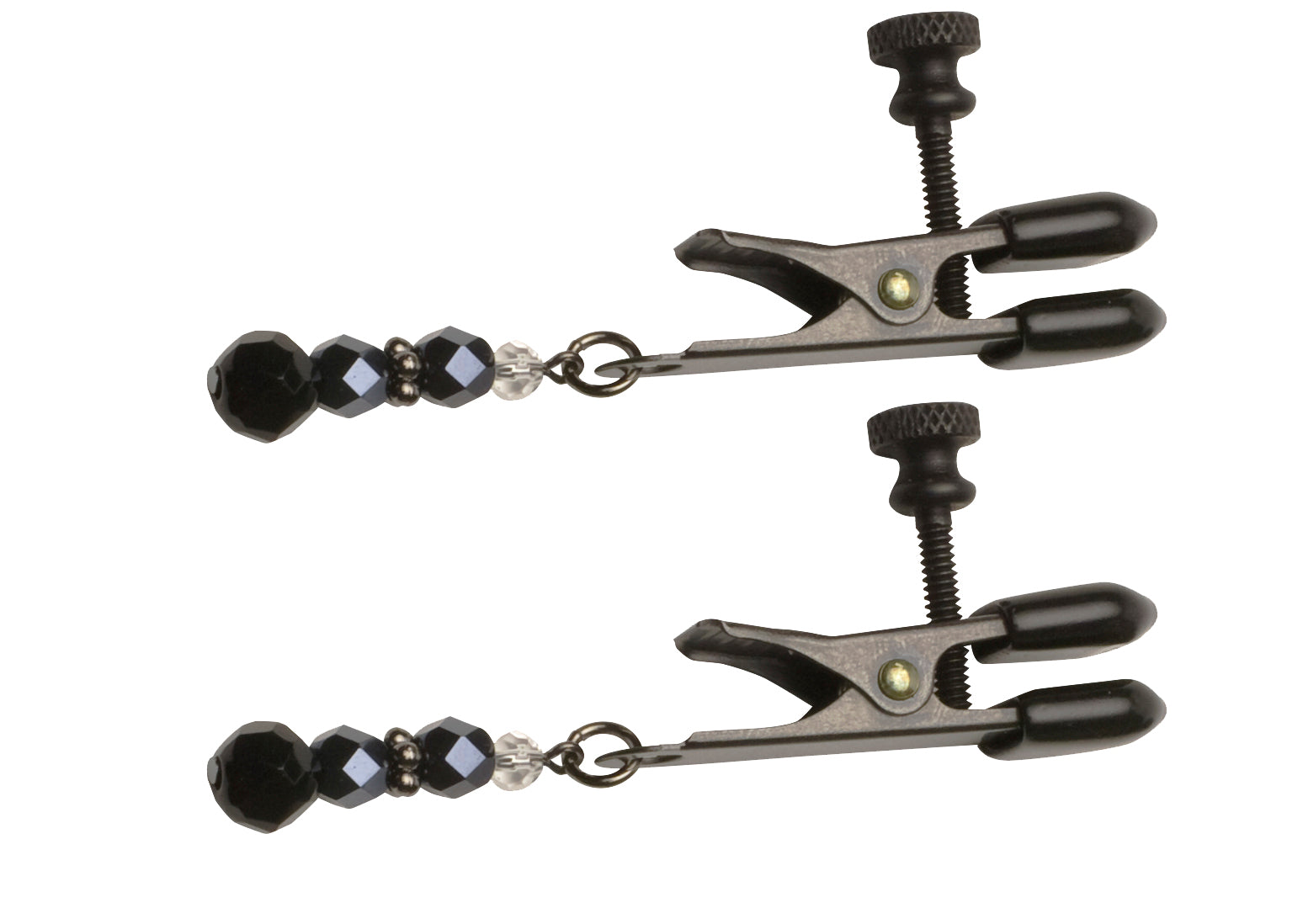 CLAMP BLACK BROAD TIP W/BEADS