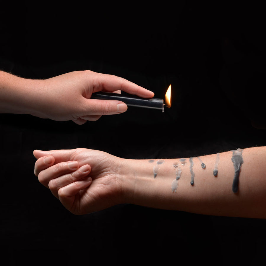 LACIRE BLACK DRIP PILLAR CANDLES