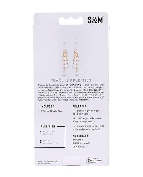 SEX & MISCHIEF PEARL NIPPLE TIES