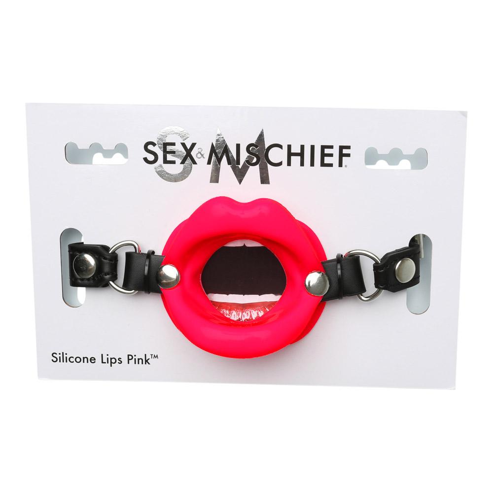SEX & MISCHIEF SILICONE LIPS RED