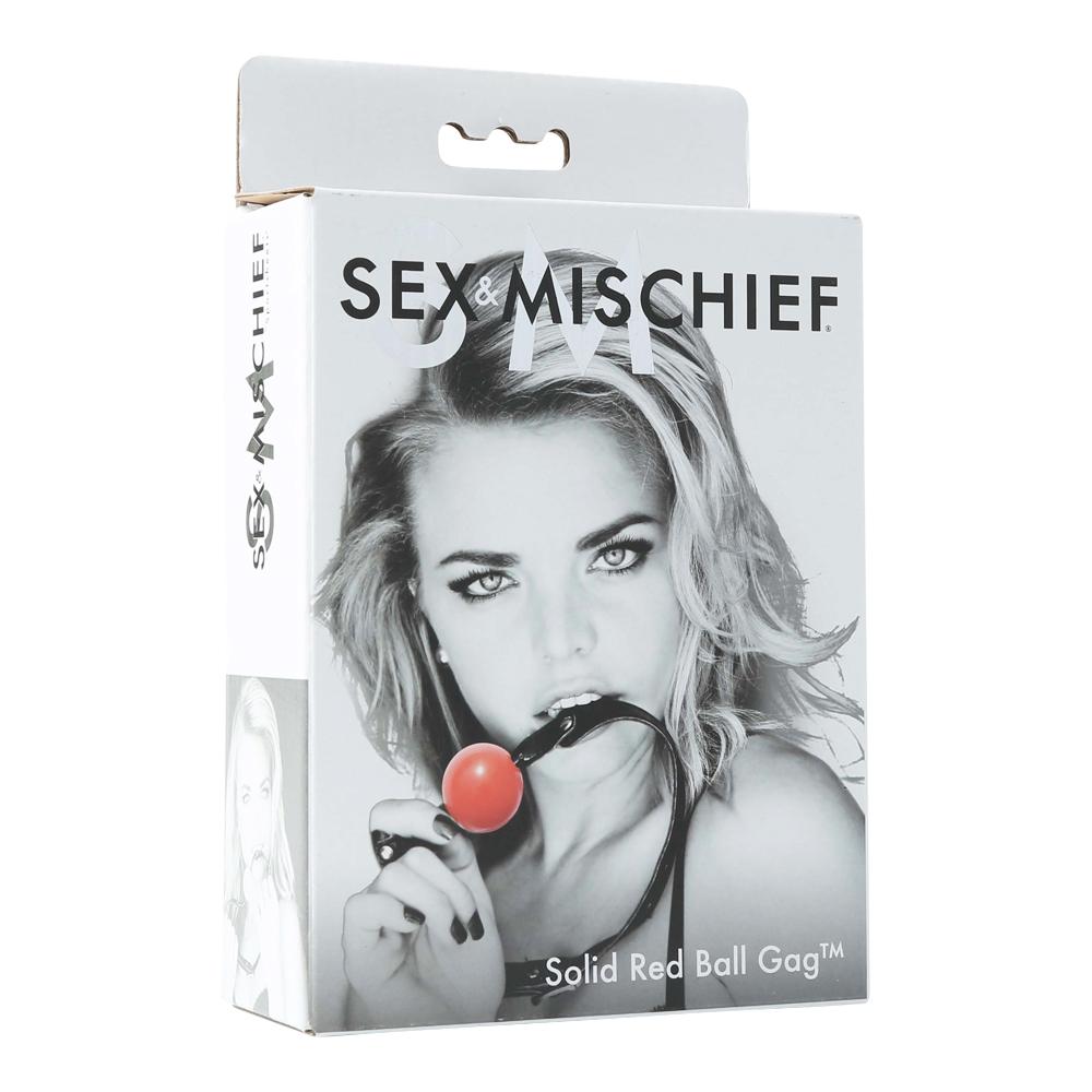 SEX & MISCHIEF SOLID RED BALL GAG
