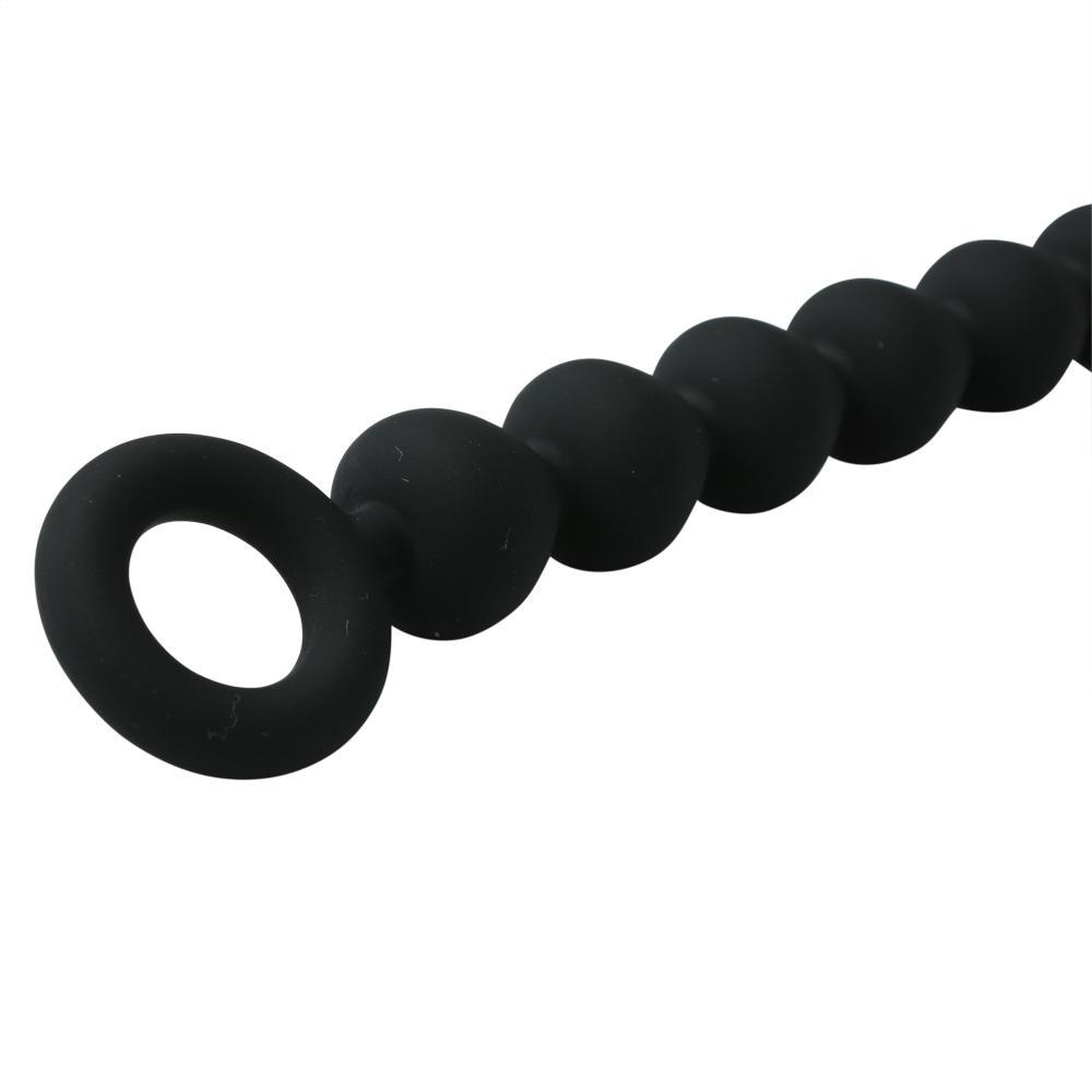 SEX & MISCHIEF BLACK SILICONE ANAL BEADS