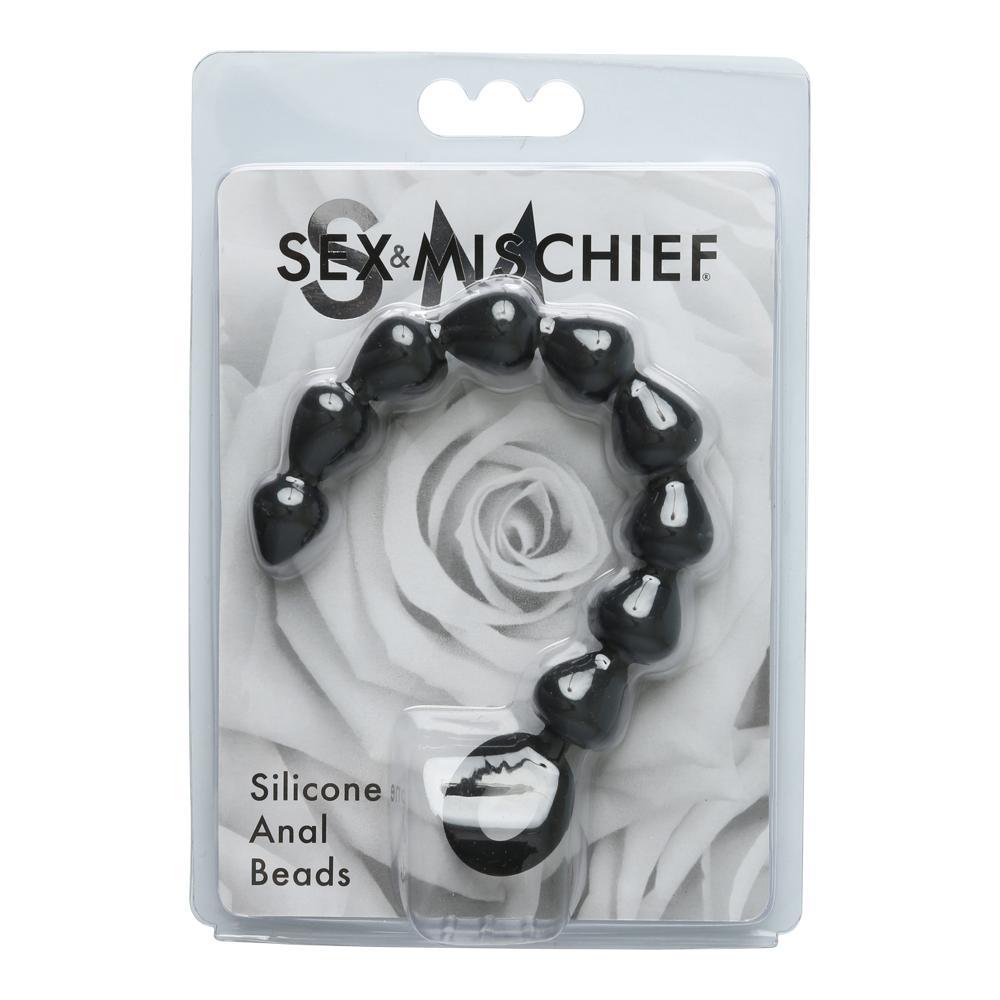 SEX & MISCHIEF BLACK SILICONE ANAL BEADS