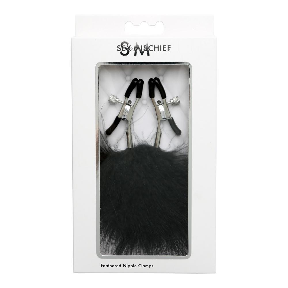 SEX & MISCHIEF FEATHERED NIPPLE CLAMPS