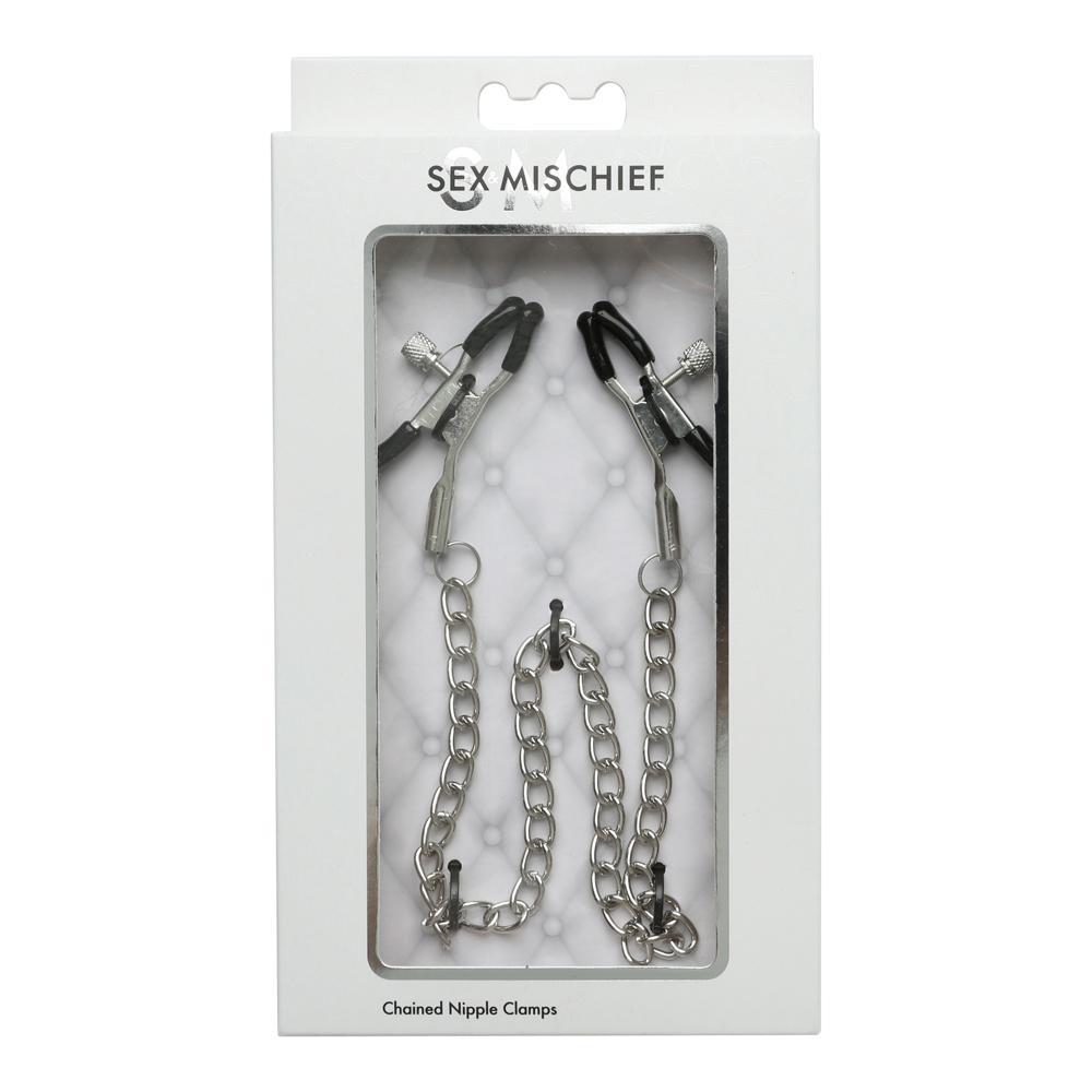 SEX & MISCHIEF CHAINED NIPPLE CLAMPS