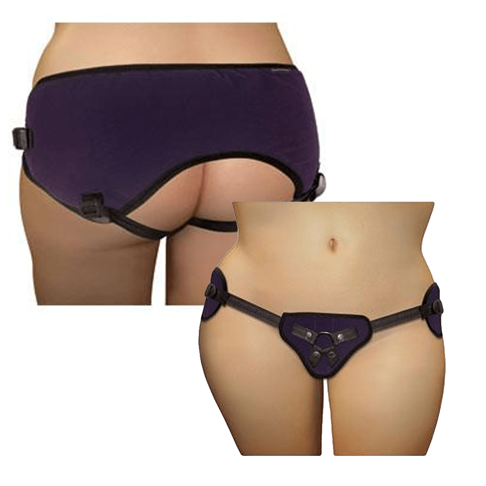 SS PLUS SIZE BEGINNERS PURPLE STRAP ON