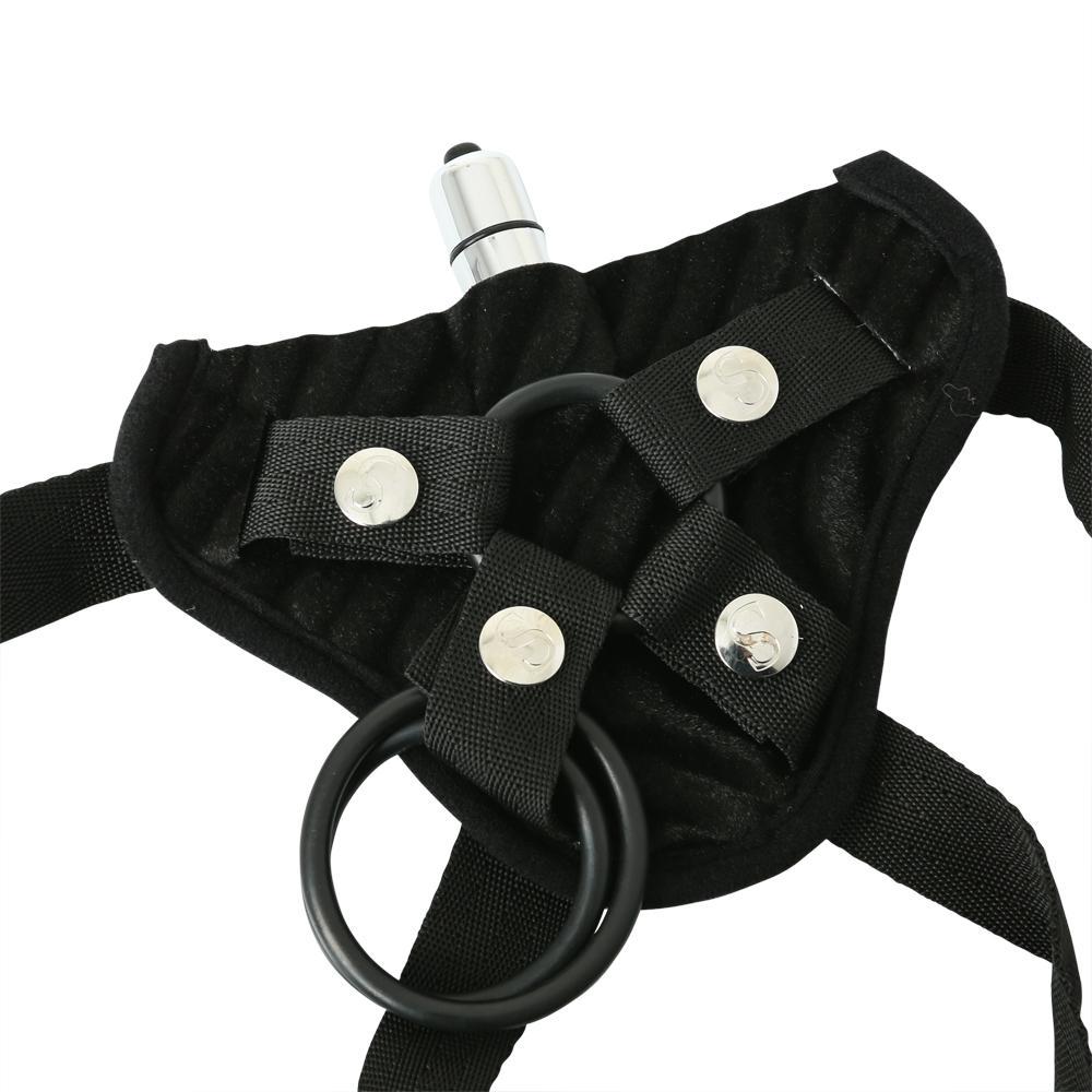 CORSETTE HARNESS BLACK VIBRATING