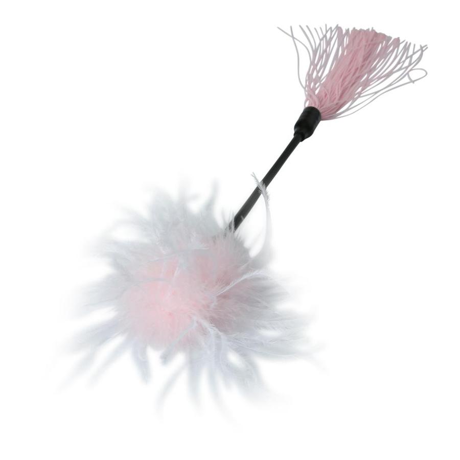 SEX & MISCHIEF WHIPPER TICKLER PINK & WHITE