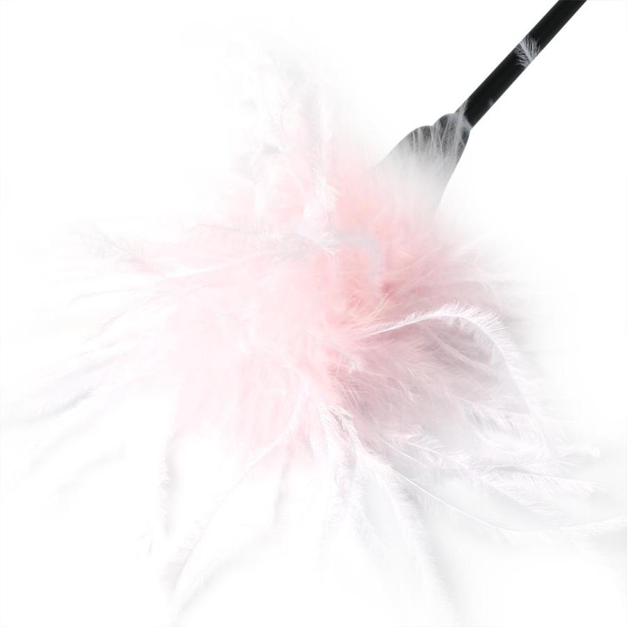 SEX & MISCHIEF WHIPPER TICKLER PINK & WHITE