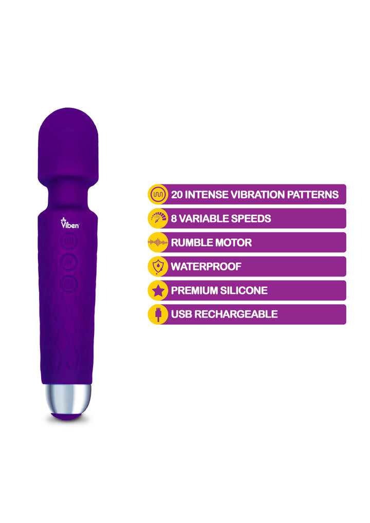 VIBEN TEMPEST INTENSE WAND MASSAGER VIOLET
