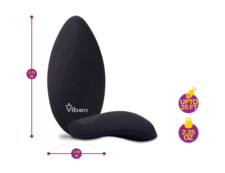 VIBEN RACY 10 FUNCTION PANTY VIBE BLACK