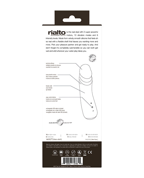 VEDO RIALTO RECHARGEABLE VIBE PEARL BLACK