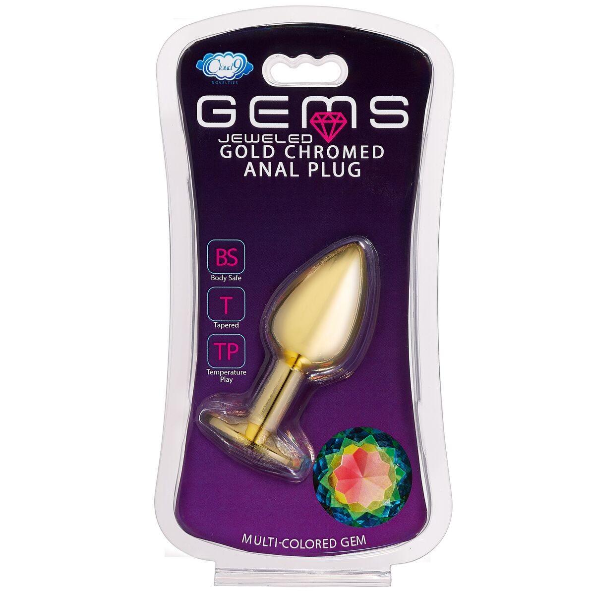 CLOUD 9 GEMS GOLD ANAL PLUG SMALL