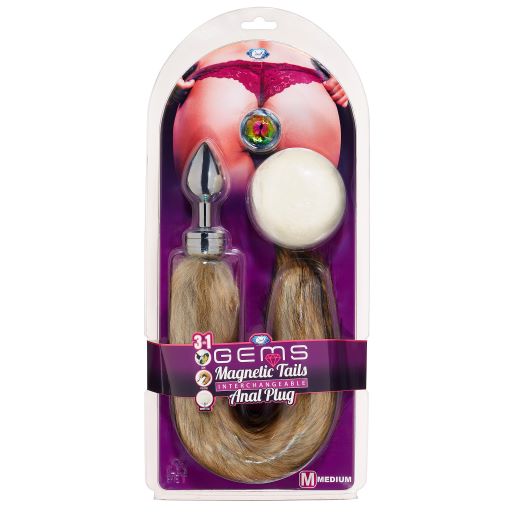 CLOUD 9 MAGNETIC TAILS KIT MEDIUM ANAL GEMS LINE
