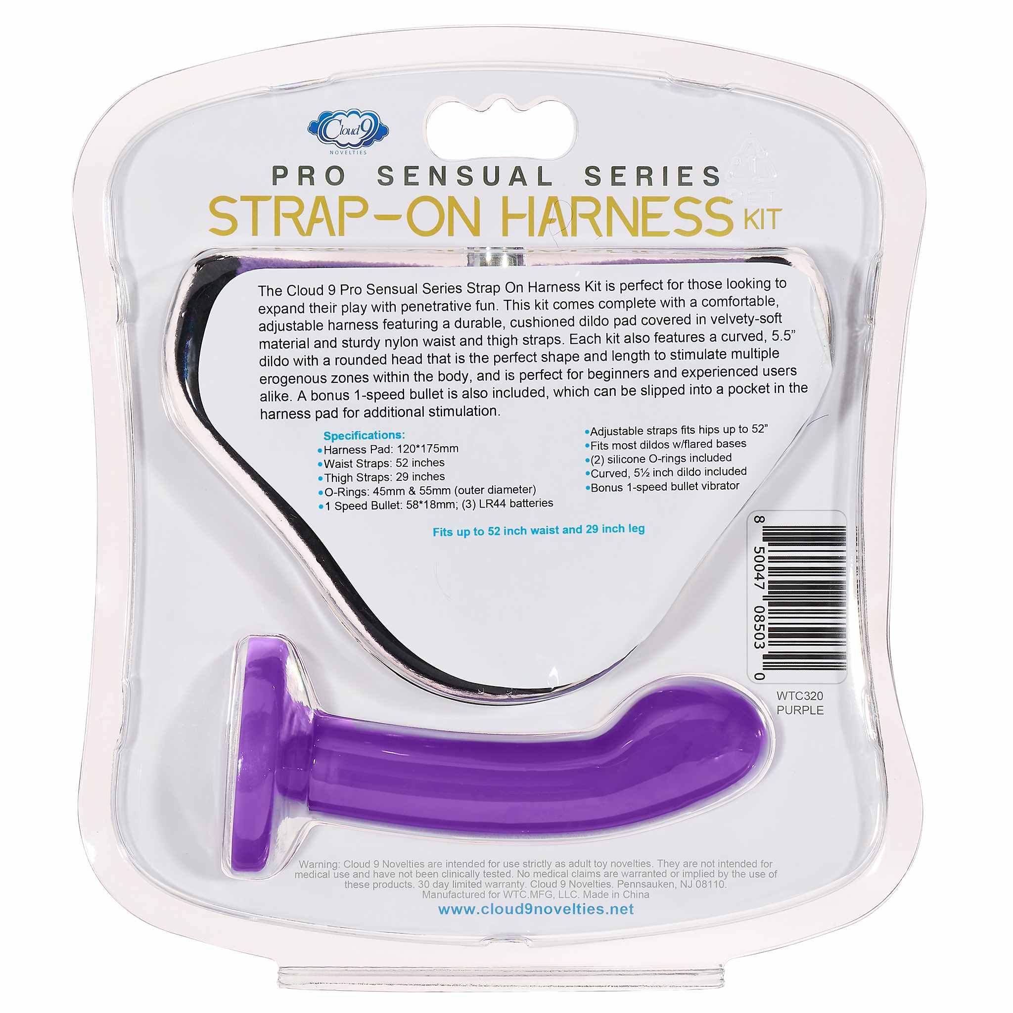 STRAP-ON HARNESS KIT PURPLE