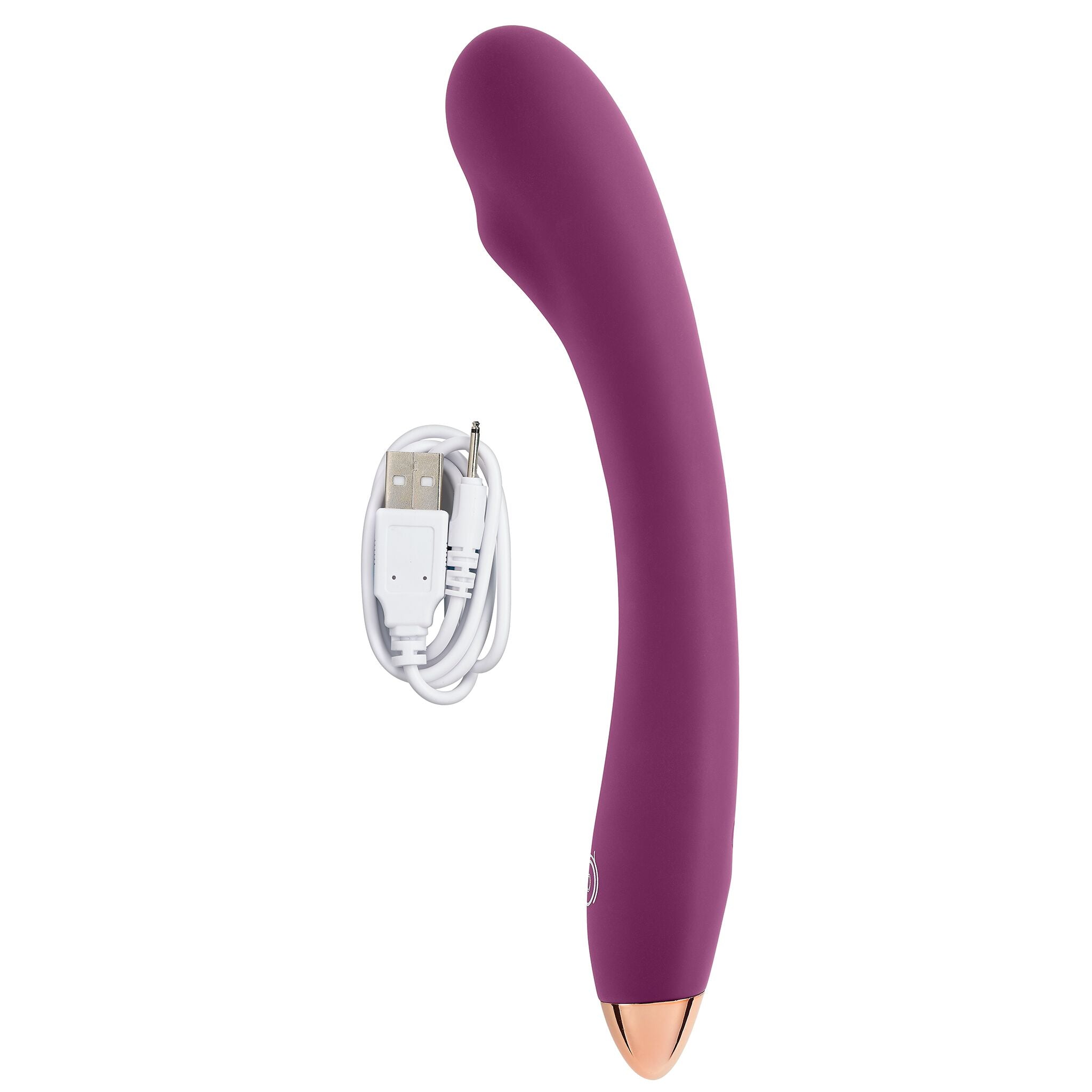 CLOUD 9 RECHARGEABLE G-SPOT SLIM 8IN SINGLE MOTOR PLUM