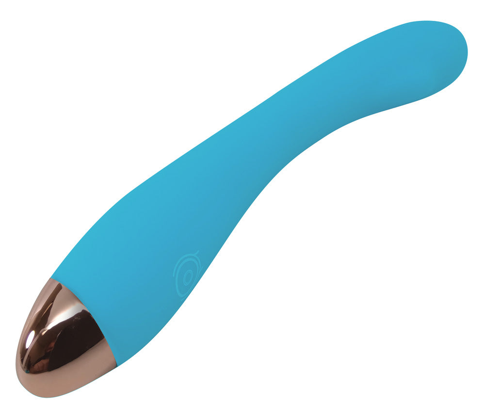CLOUD 9 HEALTH & WELLNESS RECHARGEABLE G-SPOT SLIM 8IN SINGLE MOTOR AQUA BLUE