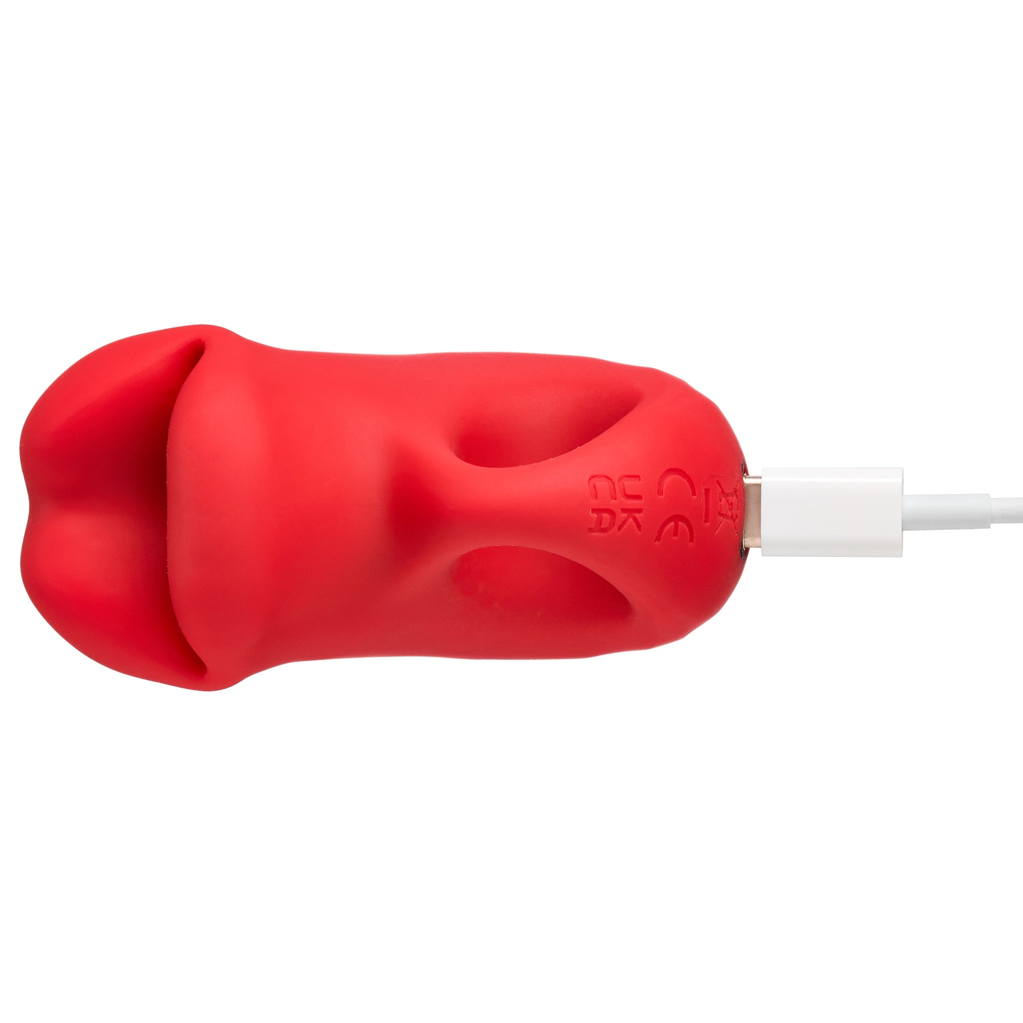 PUCKER UP LIPS WITH ERGONOMIC FINGER HOLD RED