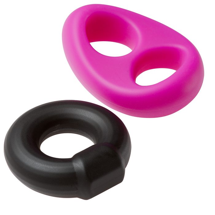 PRO SENSUAL SILICONE TEAR DROP RING & DONUT SLING 2 PACK